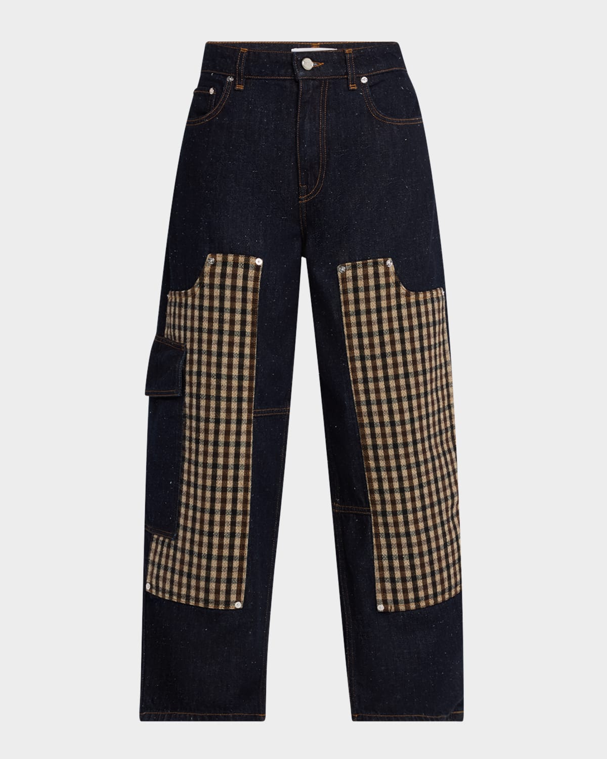 Ganni Denim Patchwork Carpenter Jeans