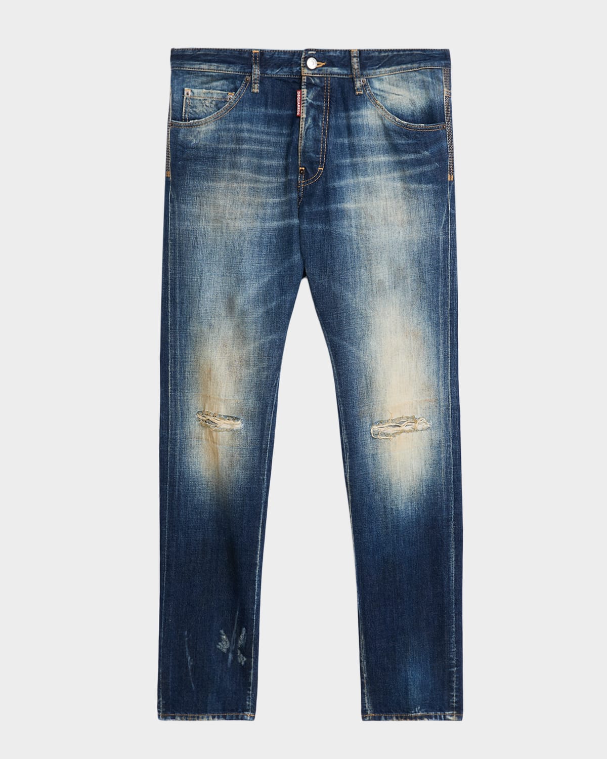 Dsquared2 Men's Cool Guy Slim Faded Denim Jeans In Blue