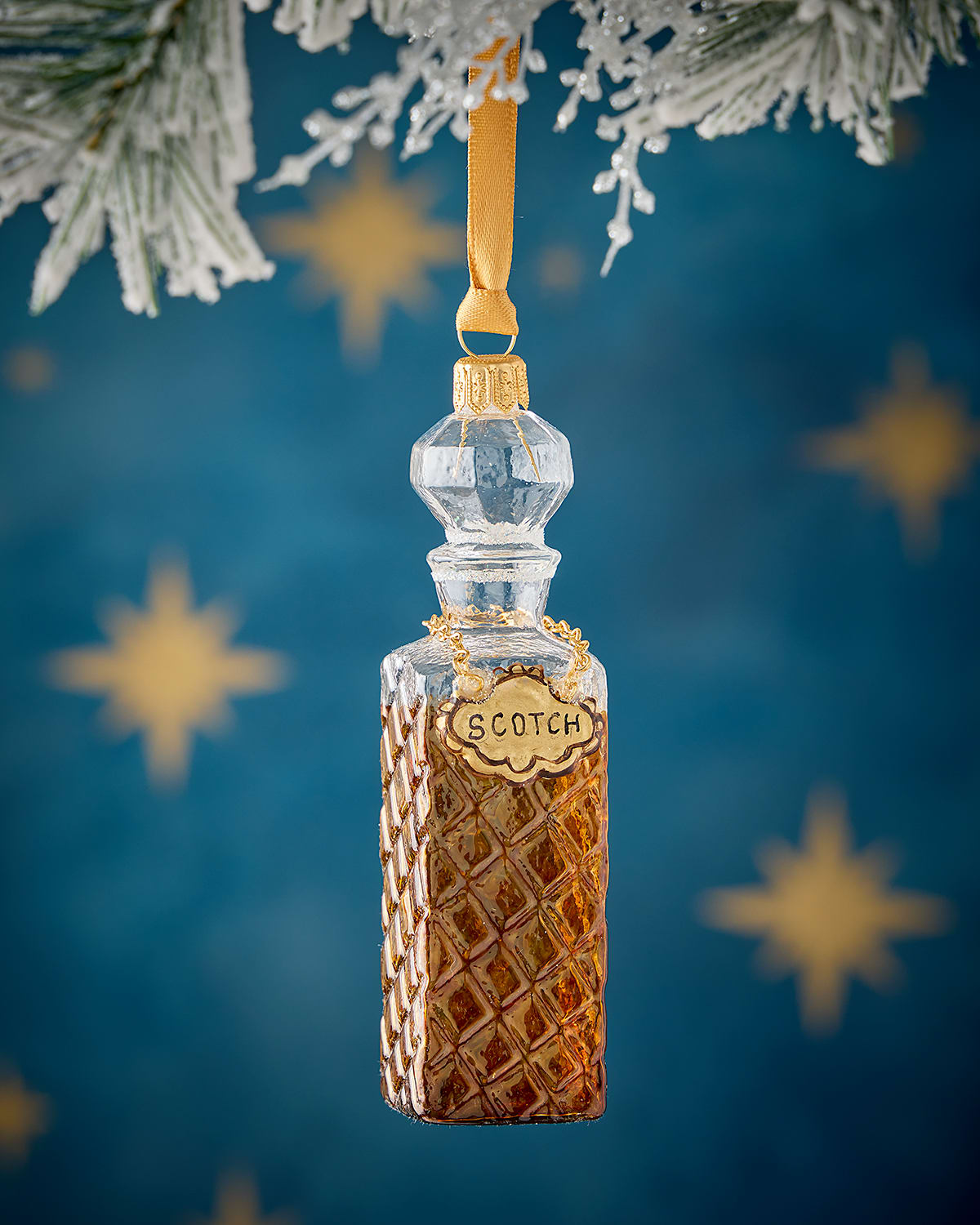 Neiman Marcus Scotch Decanter Christmas Ornament