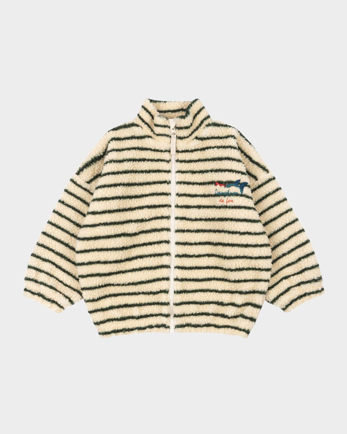 Konges Slojd X Rhw Kid's Stripe Fleece Jacket In Multi