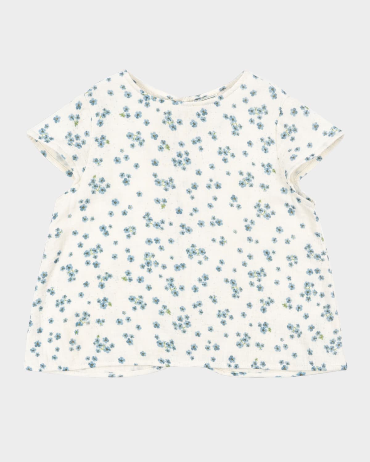 Konges Slojd Rosie H-w X Girl's Mioblu Floral Cotton Top In White