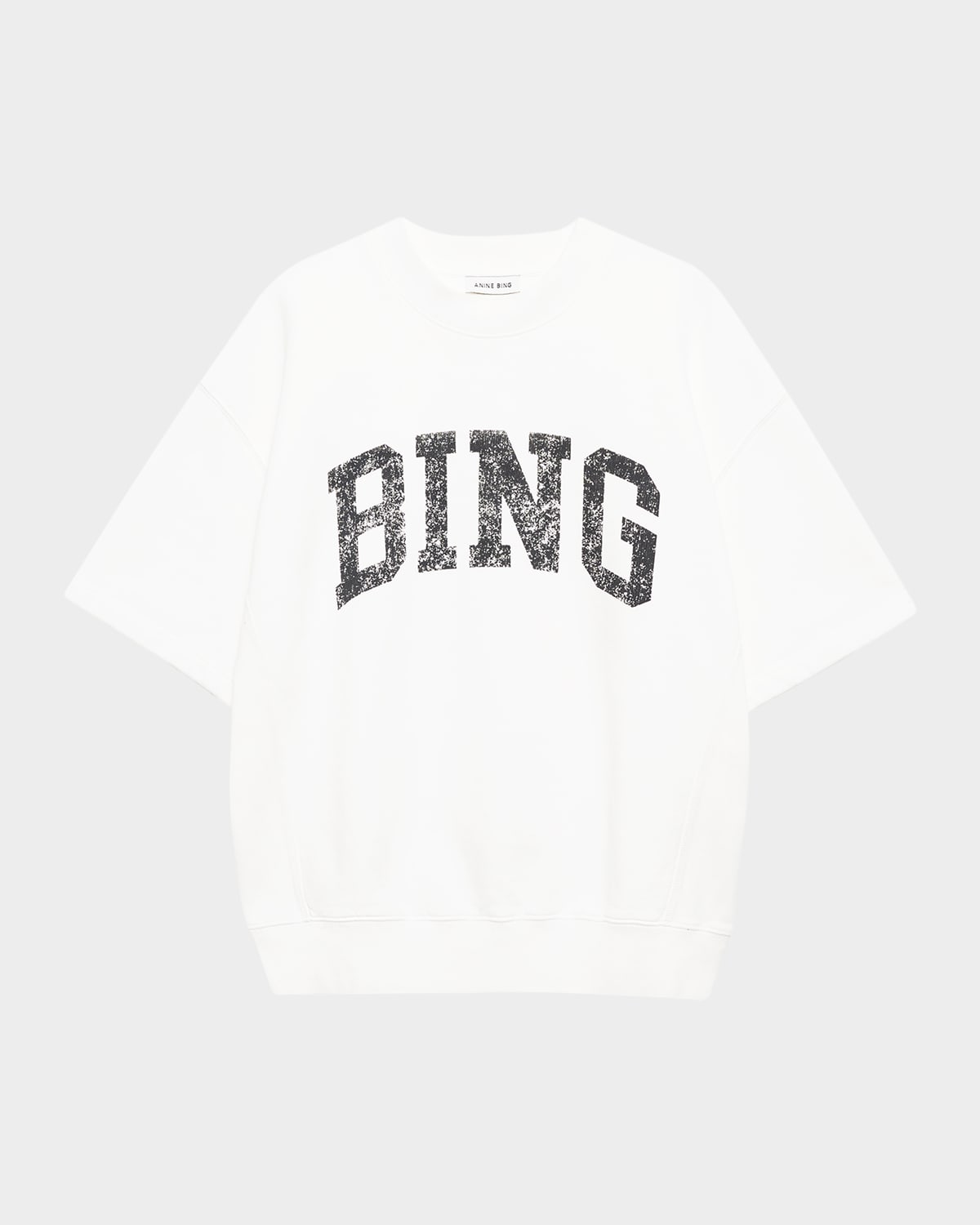 Anine Bing Jay Printed Cotton-jersey Sweatshirt In White