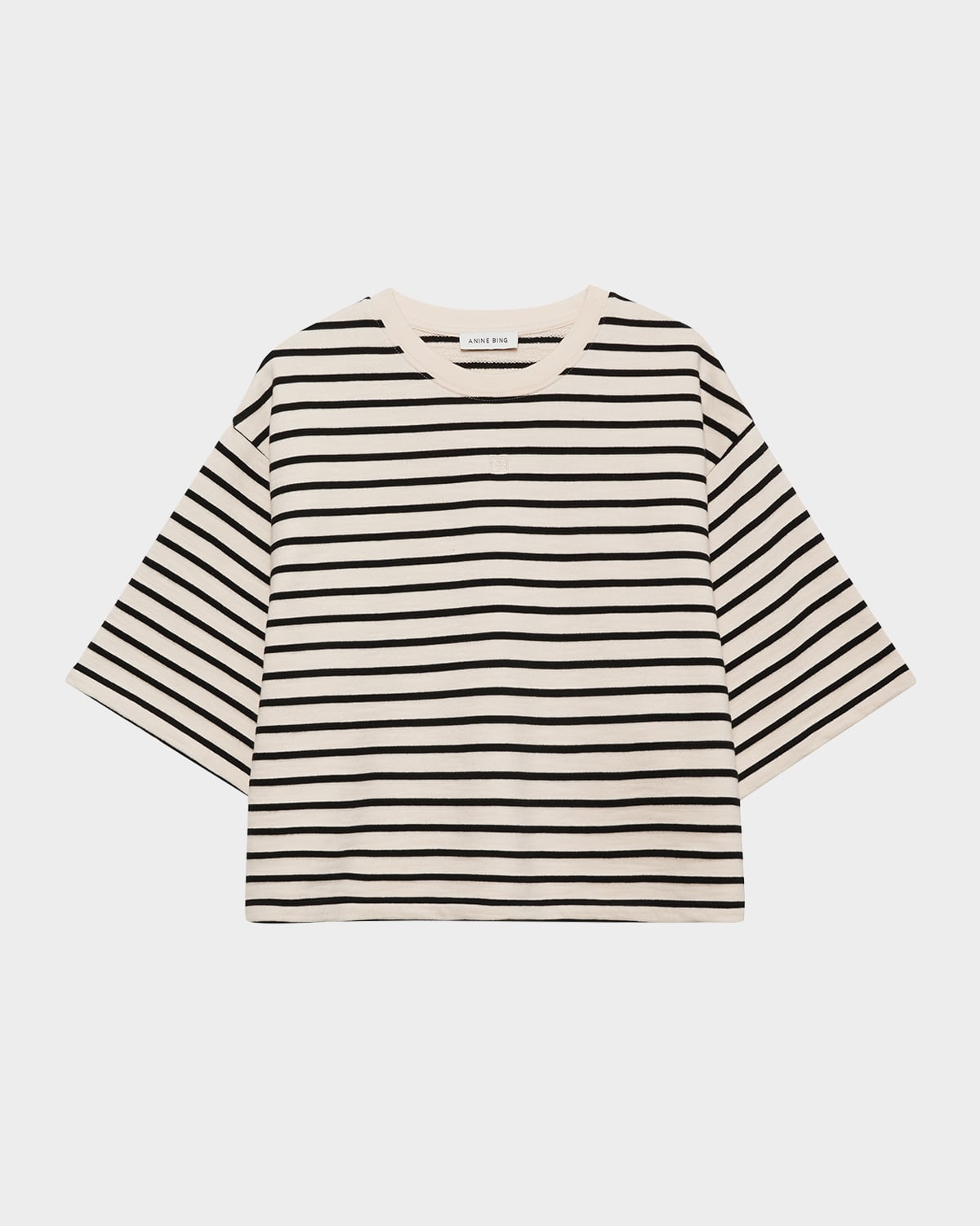Myers Stripe Cropped Tee