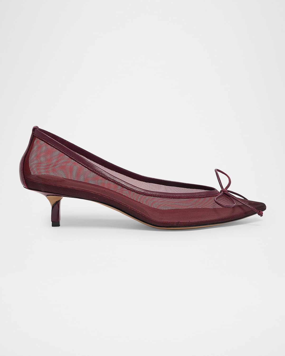 Jacquemus Tourni Low-heeled Pumps In Brown