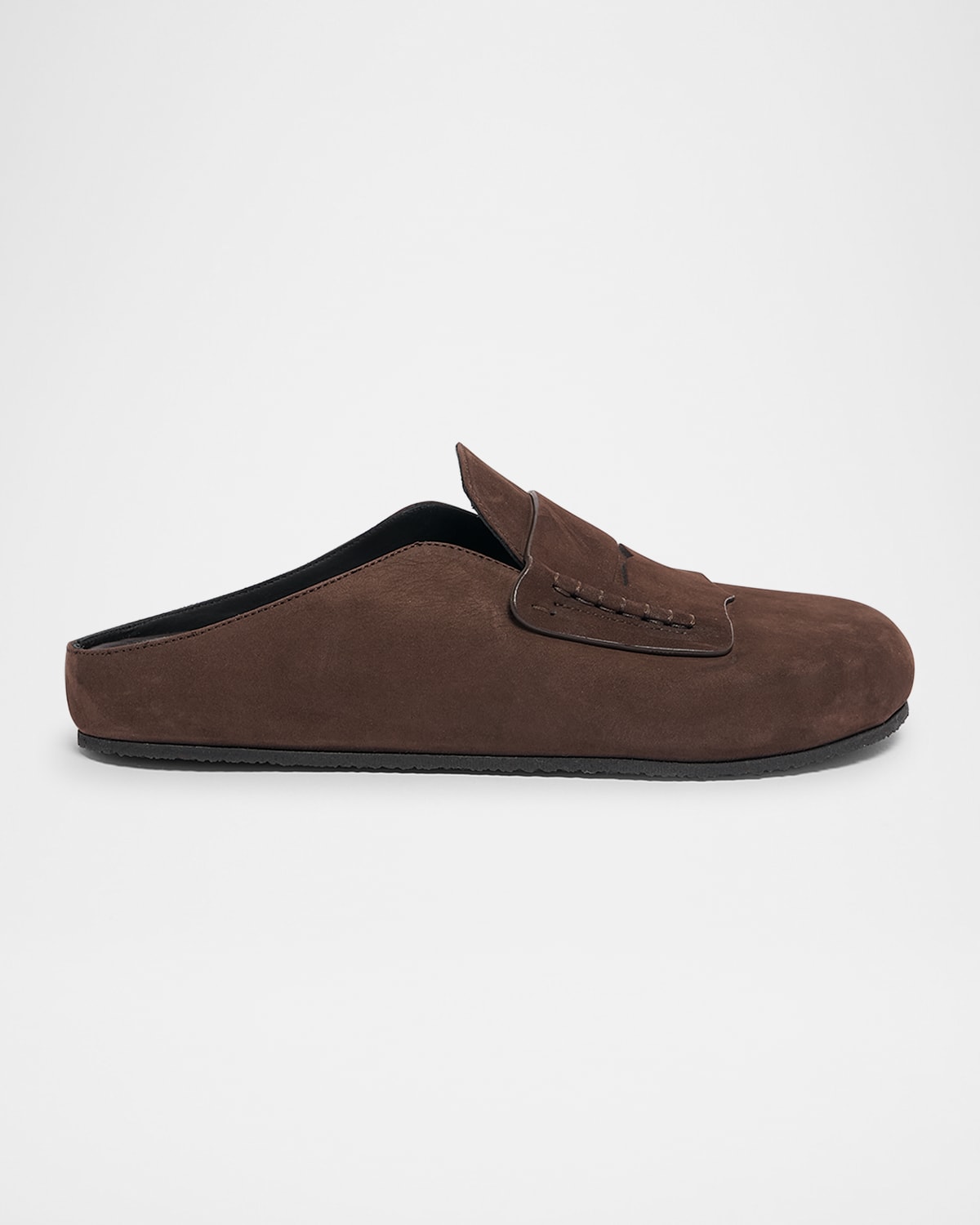 Jacquemus Les Mocassin Suede Mules In Brown