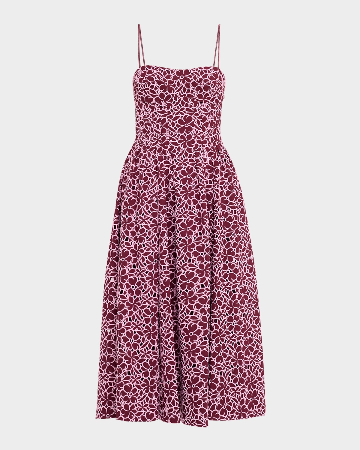 Kittiya Embroidered Sleeveless Midi Dress