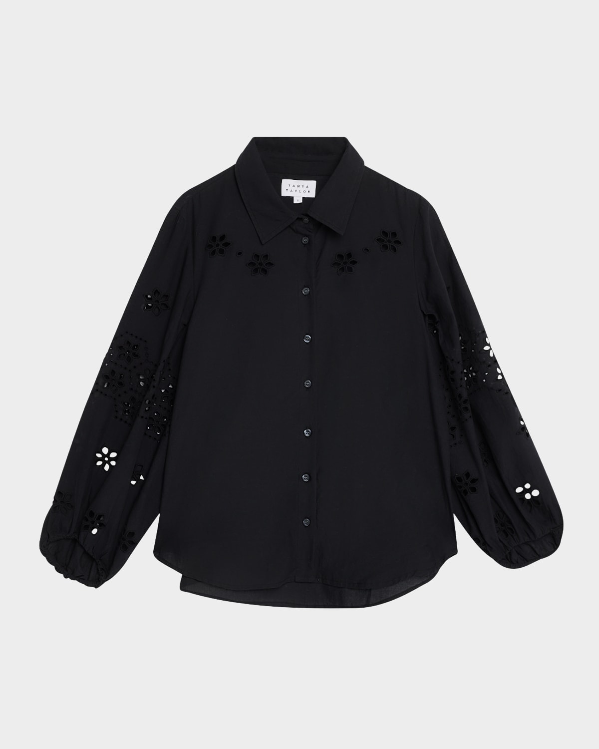 Marina Embroidered Button-Front Top