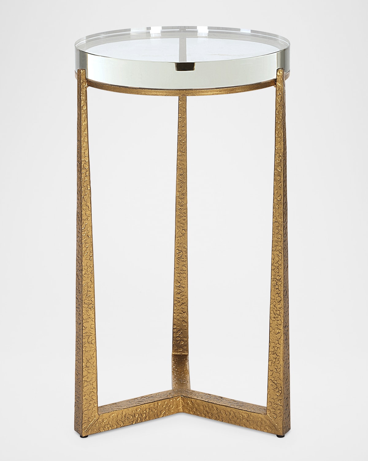 The Uttermost Co Midas Round Accent Table In Gold
