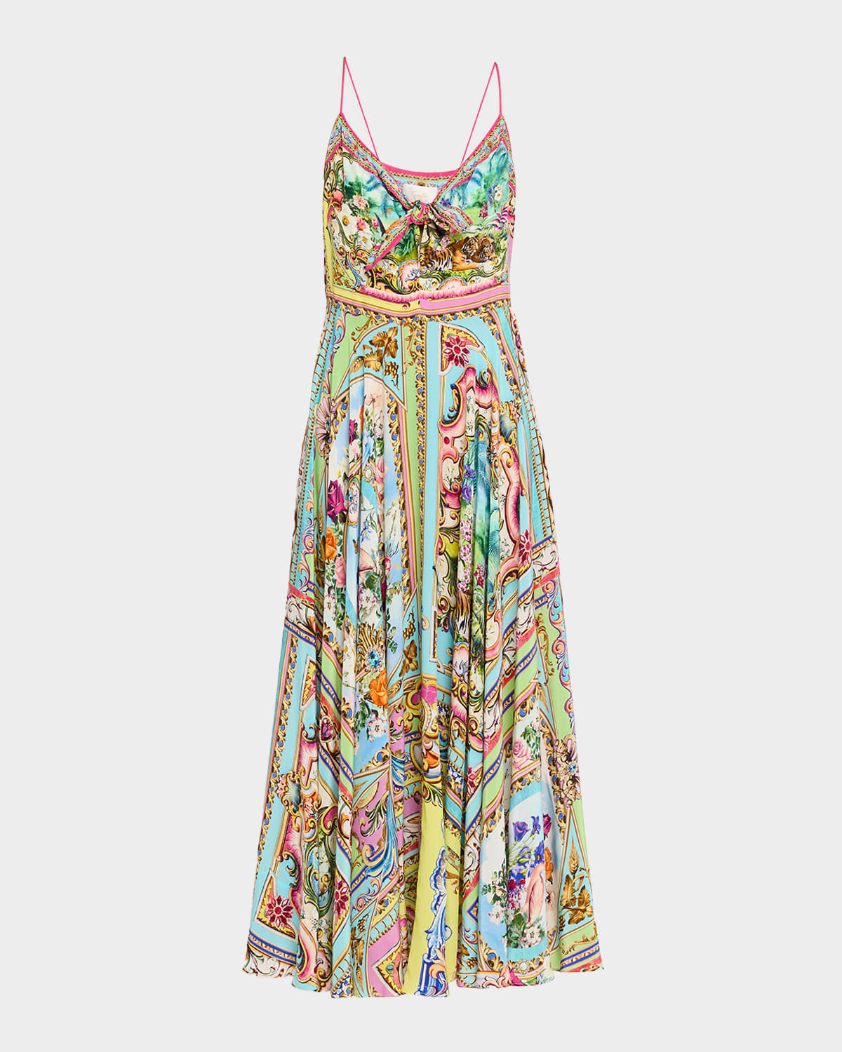 Camilla Spirit Of Santa Maria Tie-front Maxi Dress