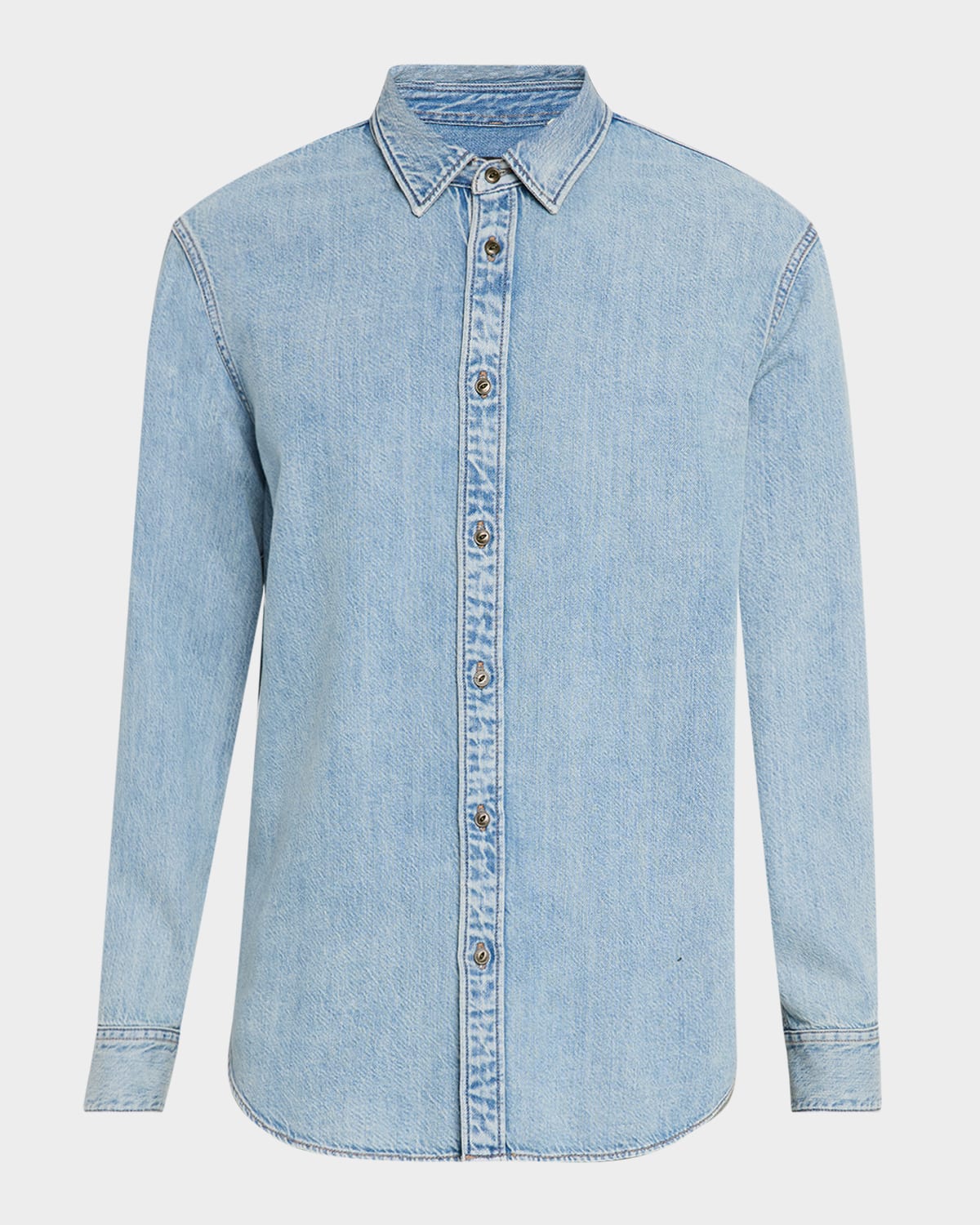 Men's Finch Denim Casual Button-Down Shirt