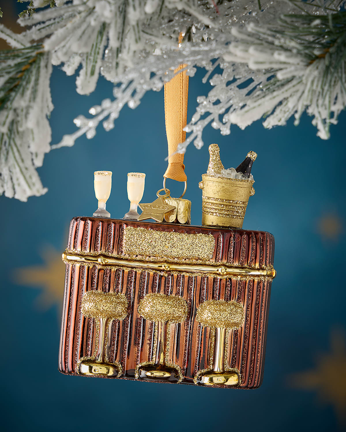 Vondels Cocktail Bar Christmas Ornament In Multi