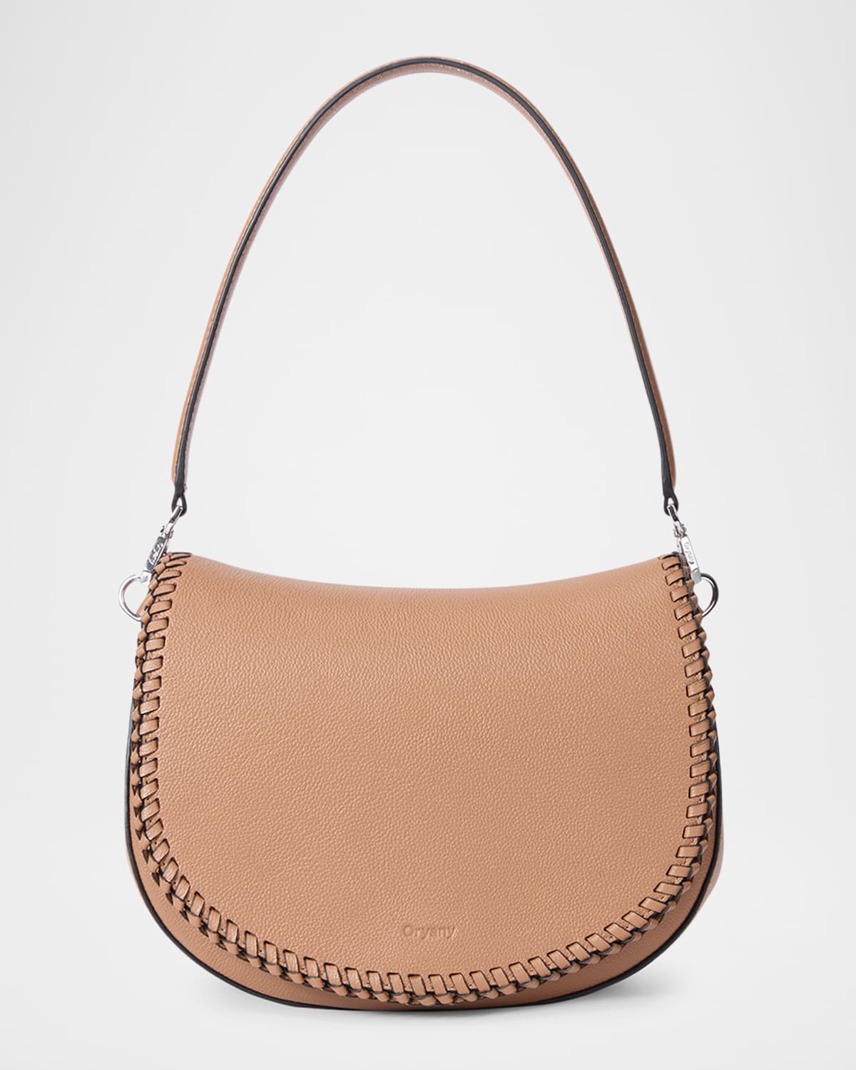 ORYANY BENTLEY MEDIUM LEATHER SADDLE SHOULDER BAG 