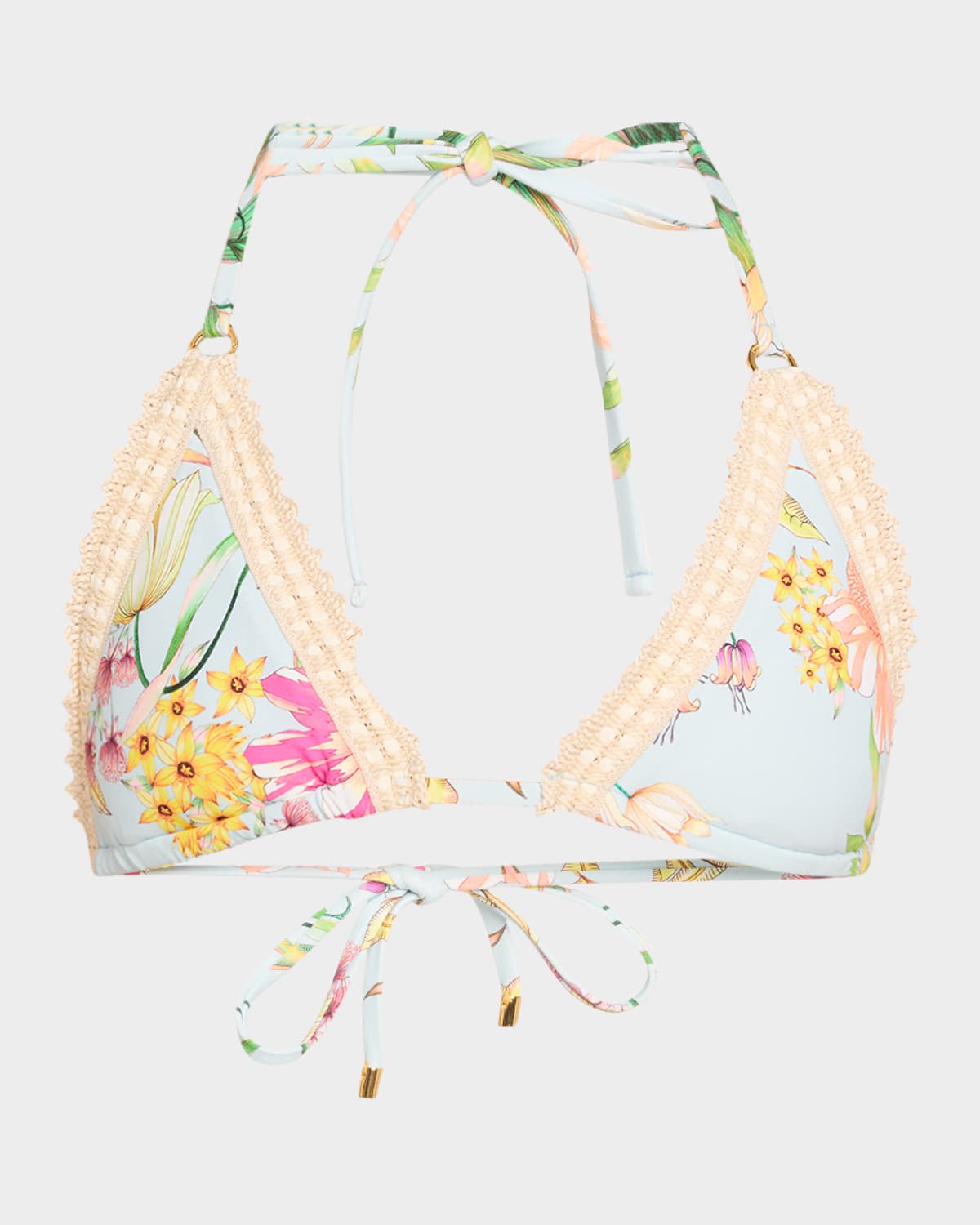 Pq Swim Kyle Lace Trim Bikini Top