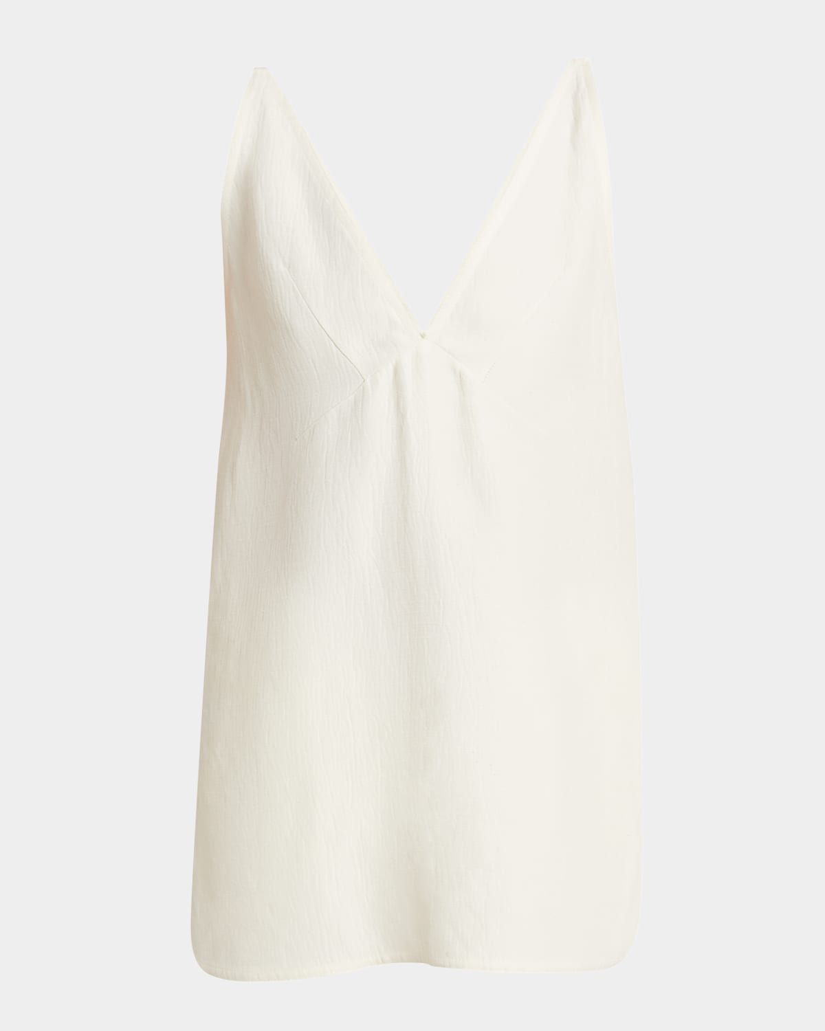 Proenza Schouler Mitchell Textured Sleeveless Babydoll Top In White