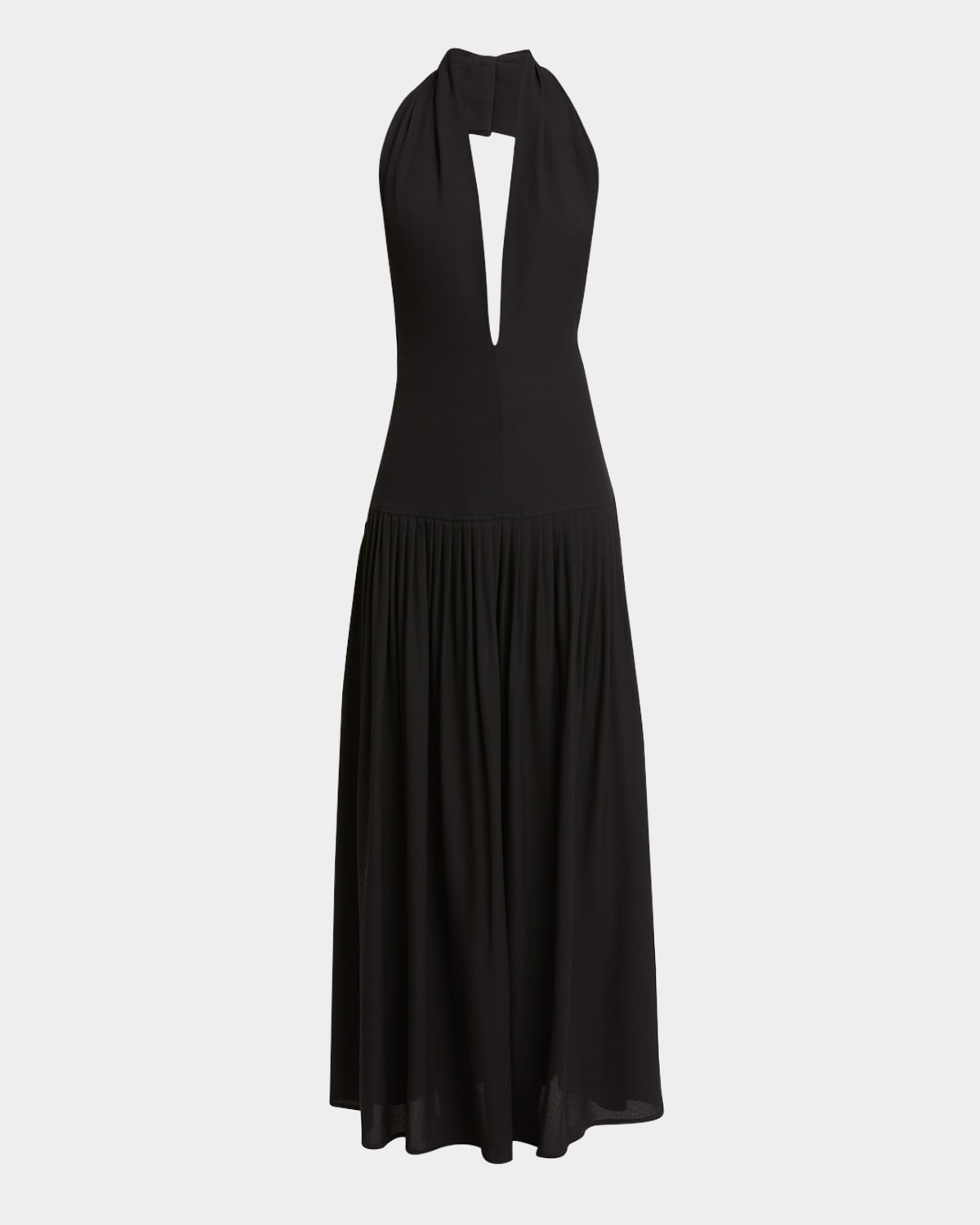 Shop Proenza Schouler Tala Halter Viscose Georgette Dress