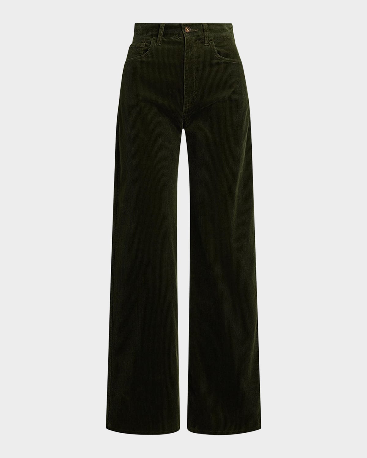Polo Ralph Lauren Cotton Corduroy Wide-leg Pants In Green