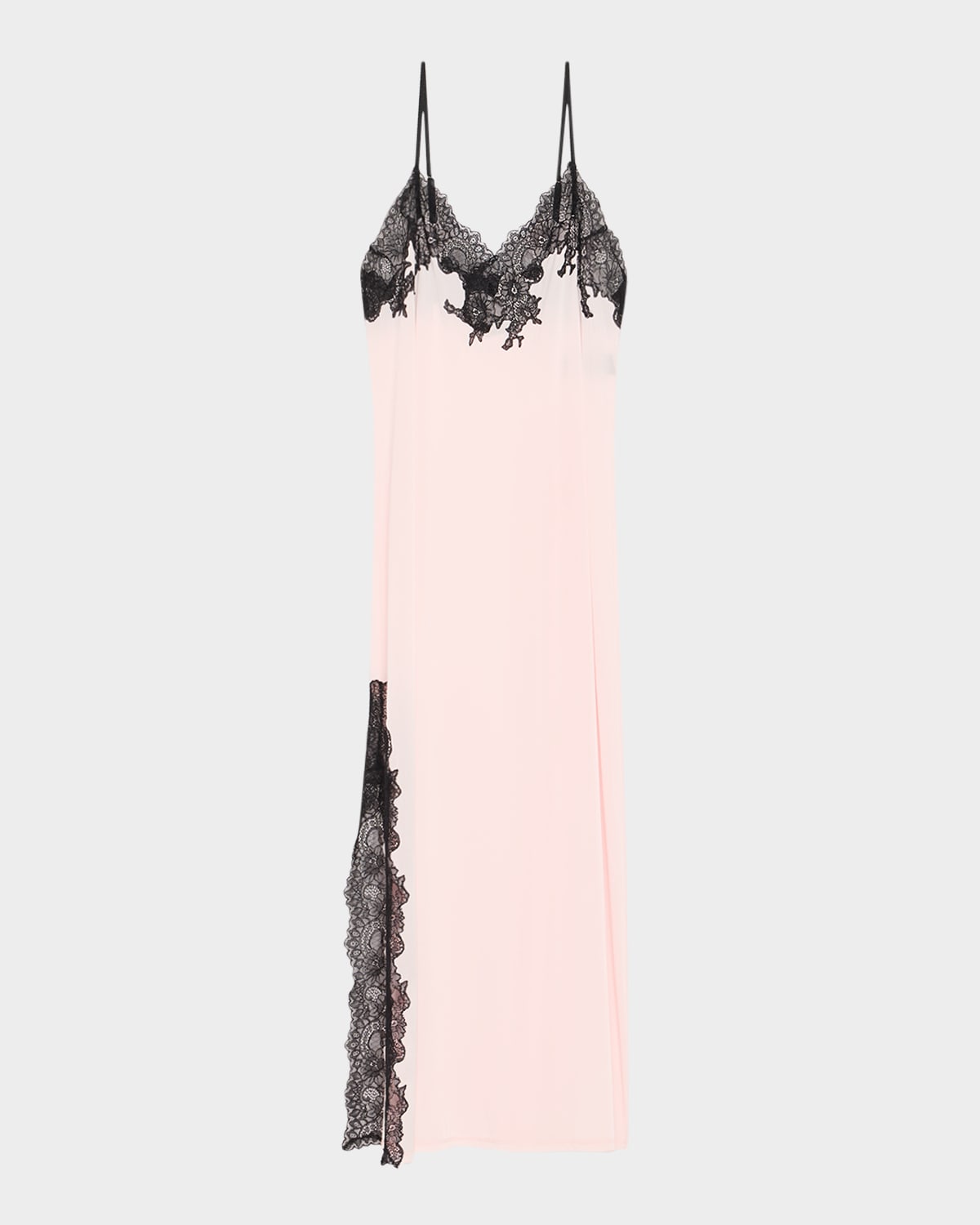 Natori Enchant Silky Lace-trim Nightgown