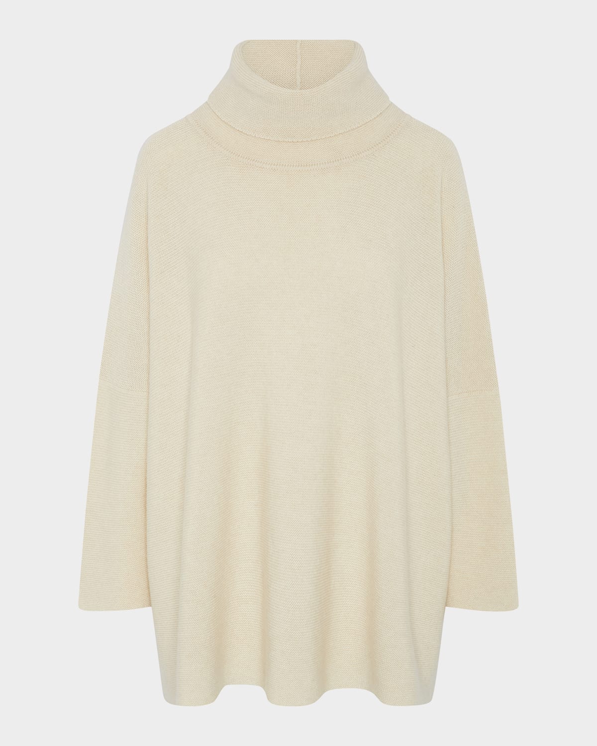 Eskandar Slim Sleeve Monks Top (long Length) In White
