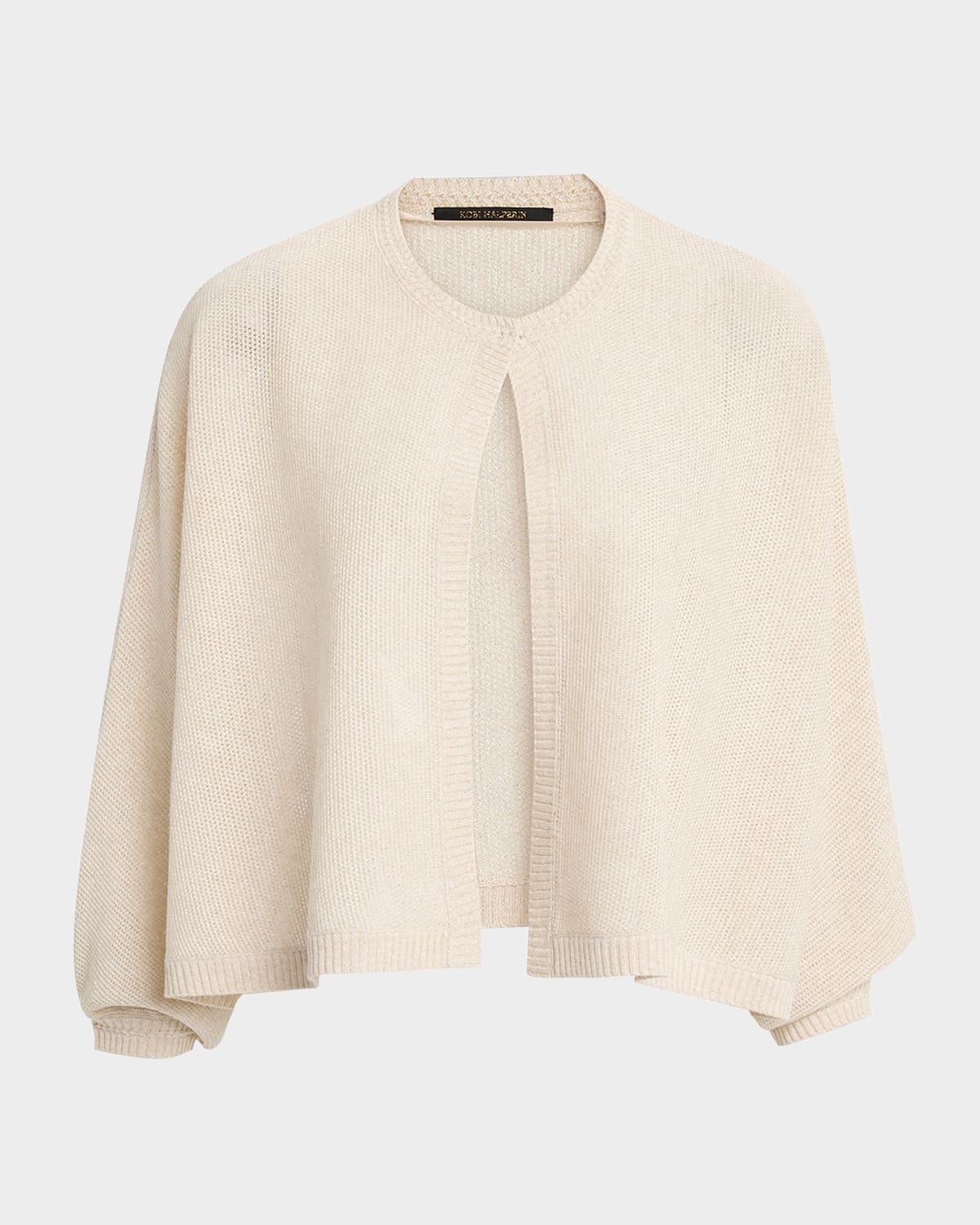 Kobi Halperin Cove Dolman-sleeve Shimmer Mesh Sweater