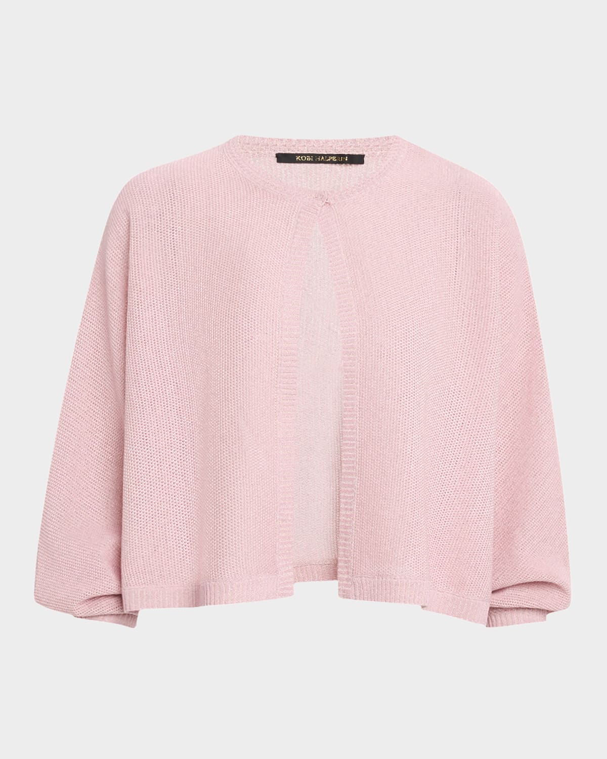 Kobi Halperin Cove Dolman-sleeve Shimmer Mesh Sweater