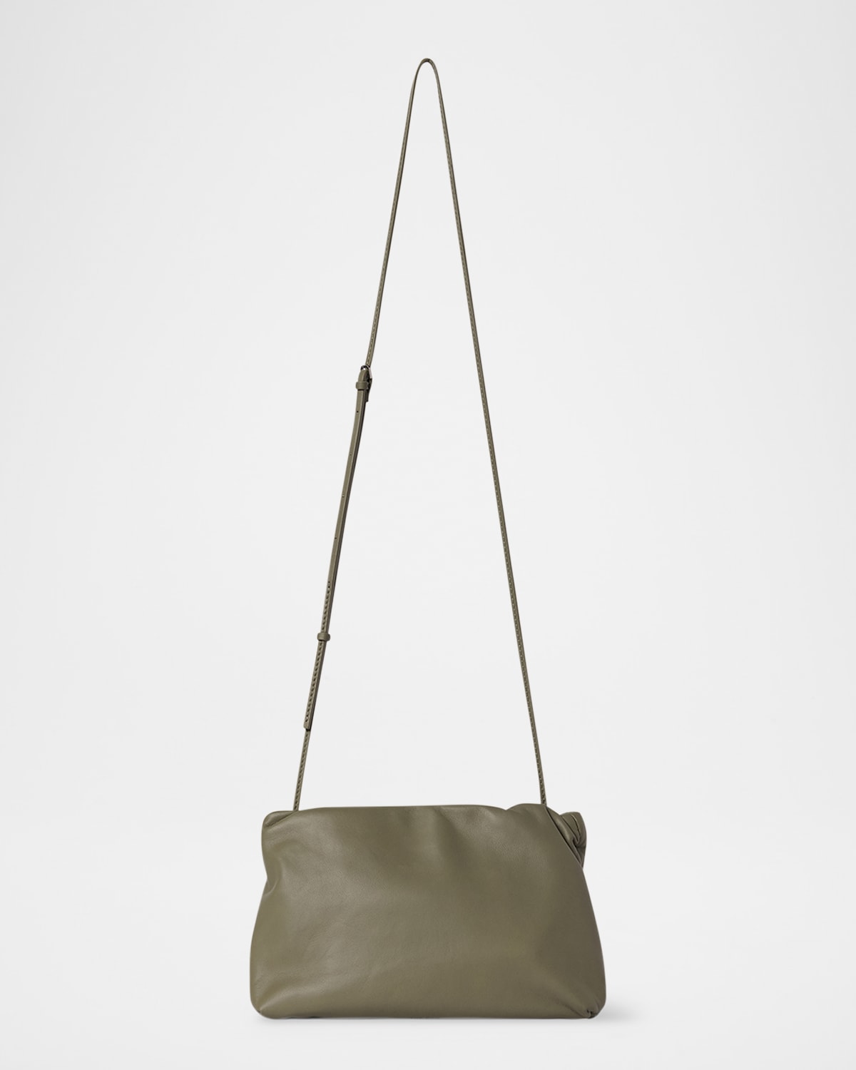 Bourse Crossbody Bag in Silk Leather