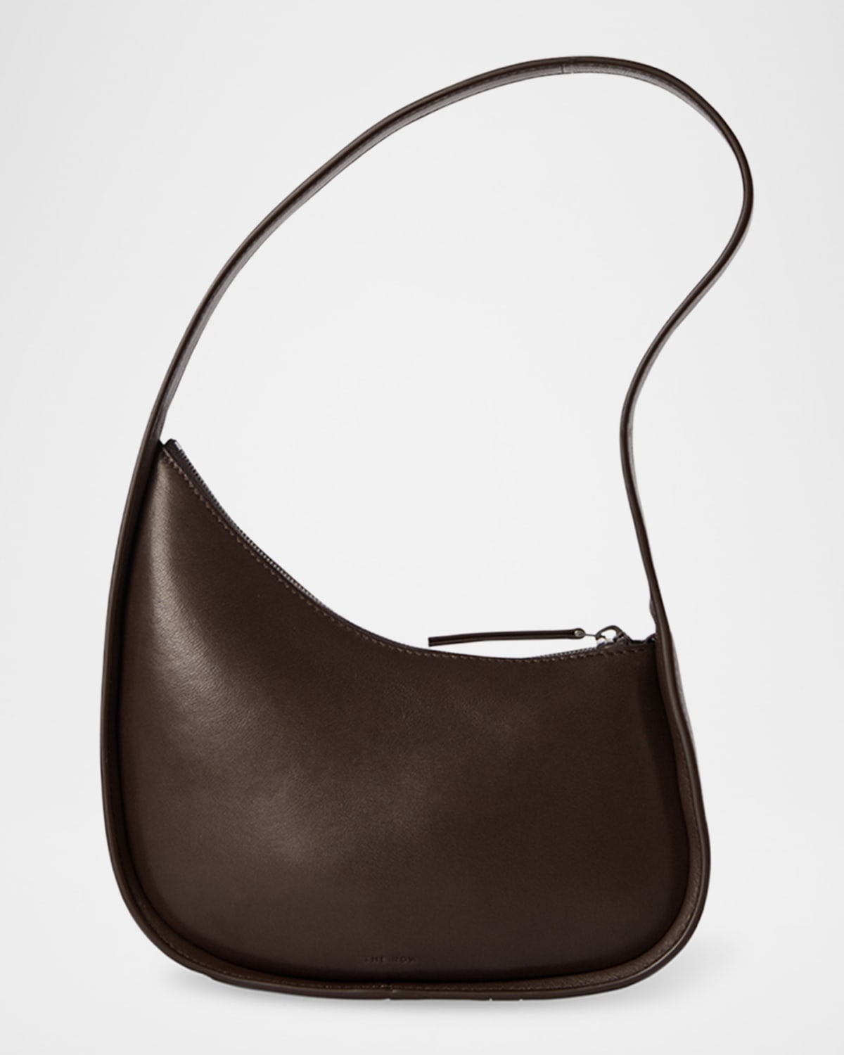 Half Moon Shoulder Bag in Silk Leather