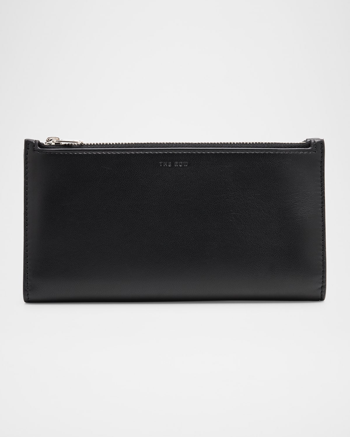 The Row Multi-zipped Bifold Leather Wallet In Black