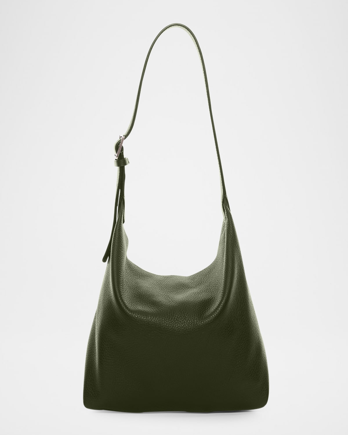 The Row Isa Shoulder Bag In Deerskin Leather In Green