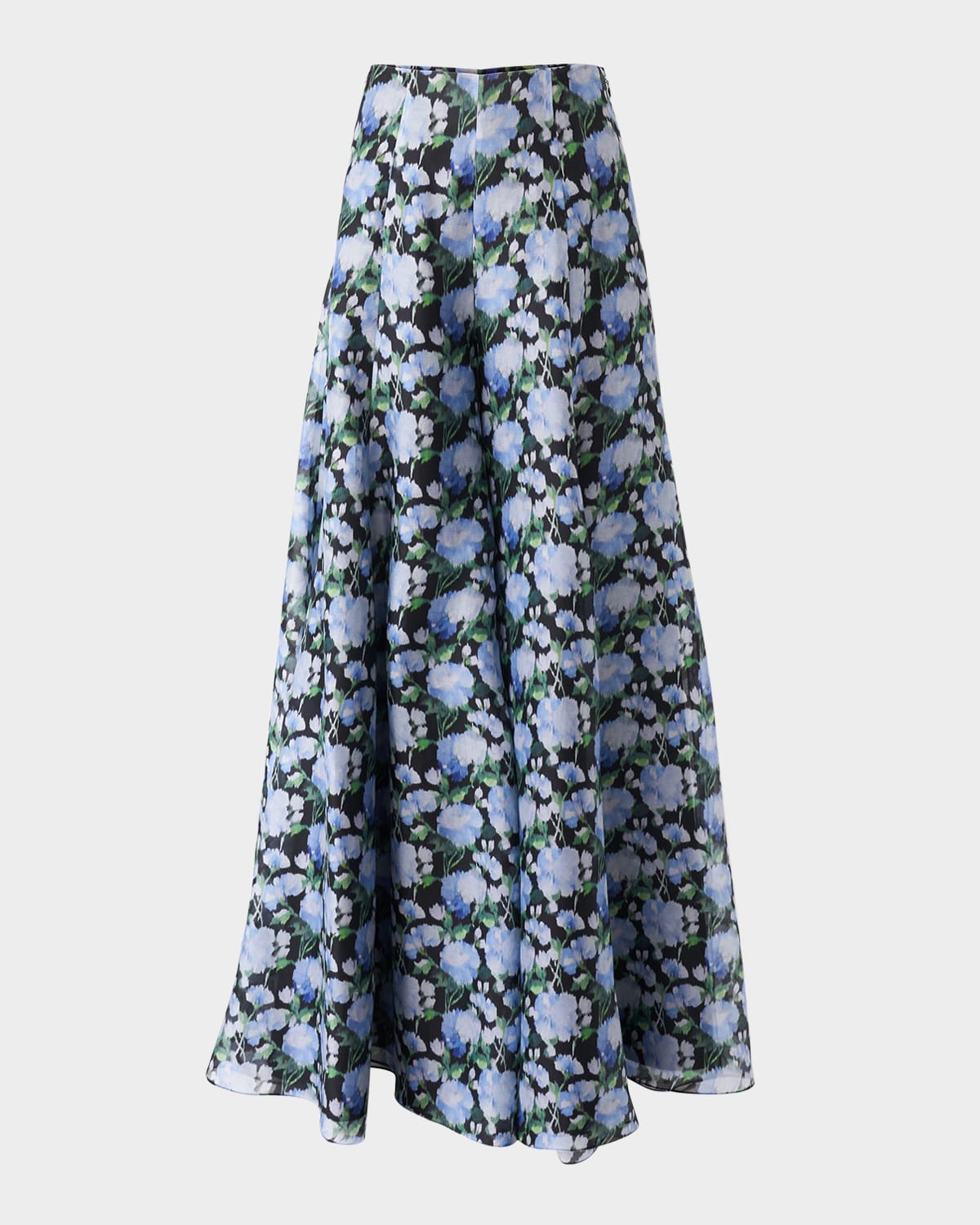 Carolina Herrera Floral Silk Palazzo Pants