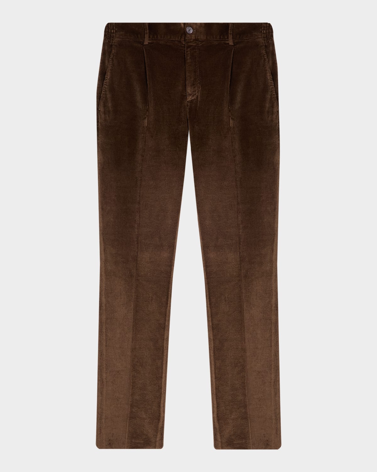 Stefano Ricci Men's Cotton-blend Corduroy Trousers In Brown