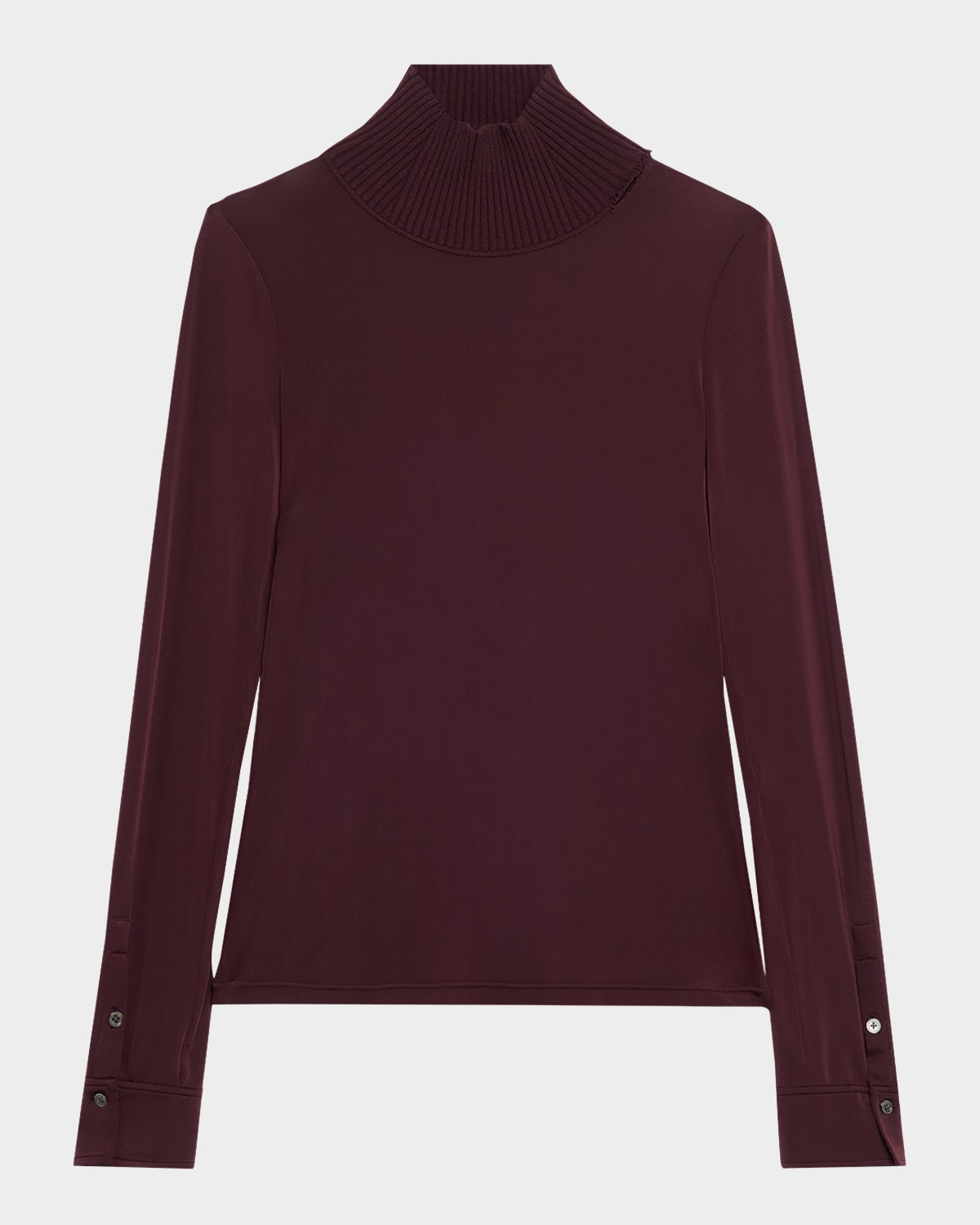 A.l.c Elyse Turtleneck Top In Burgundy