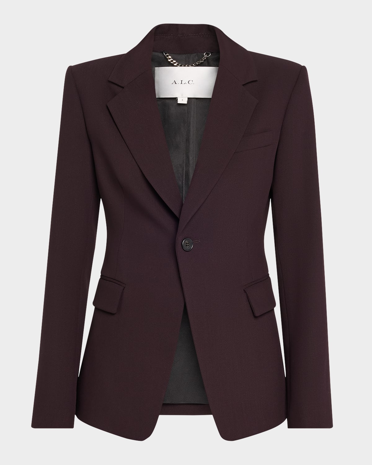 A.l.c Elza Single-breasted Jacket In Purple