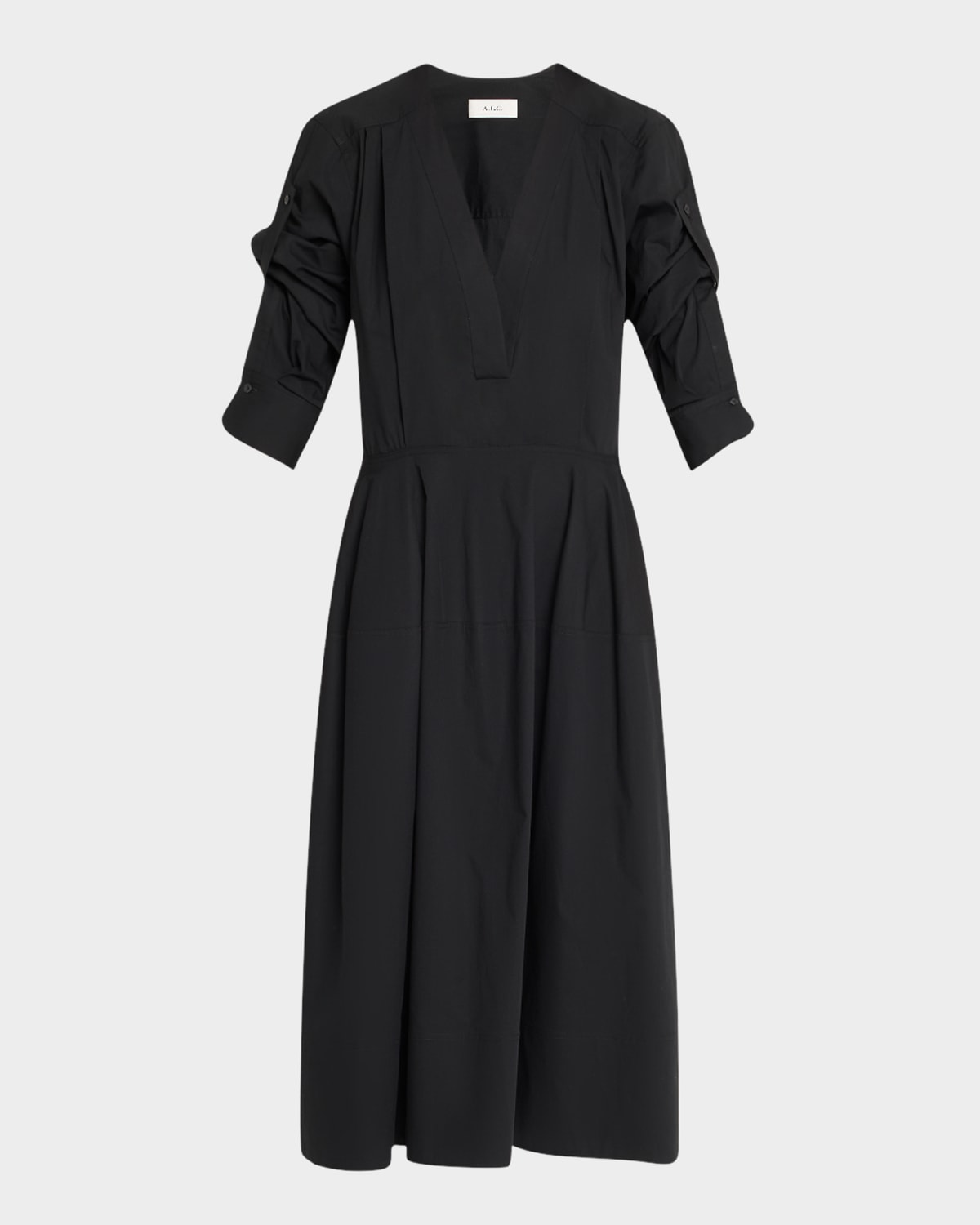 A.l.c Jordan Long-sleeve Tunic Dress In Black