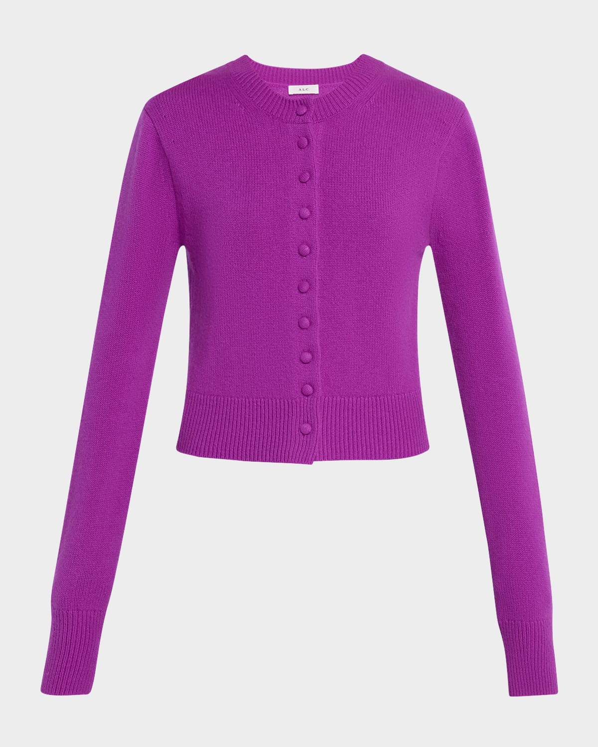 A.l.c A. L.c. Skyler Cashmere Cardigan Sweater In Purple