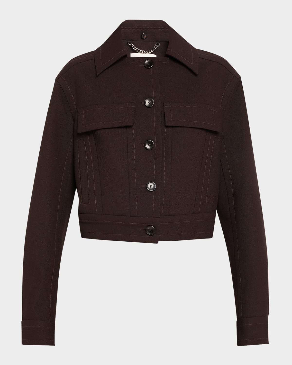 A.l.c Blake Cropped Jacket In Brown