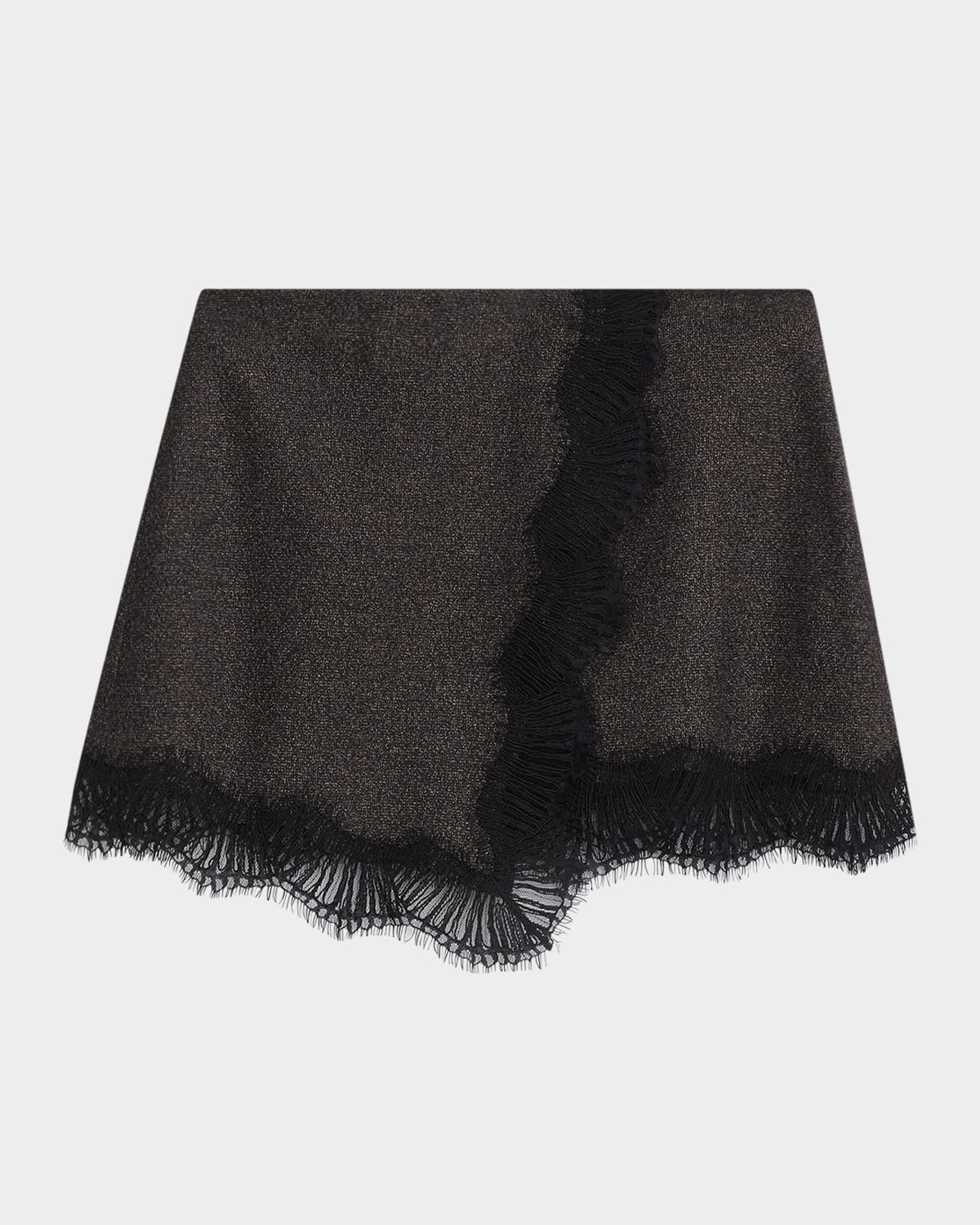 A.l.c Sophia Sparkly Lace-trim Mini Skirt In Multi