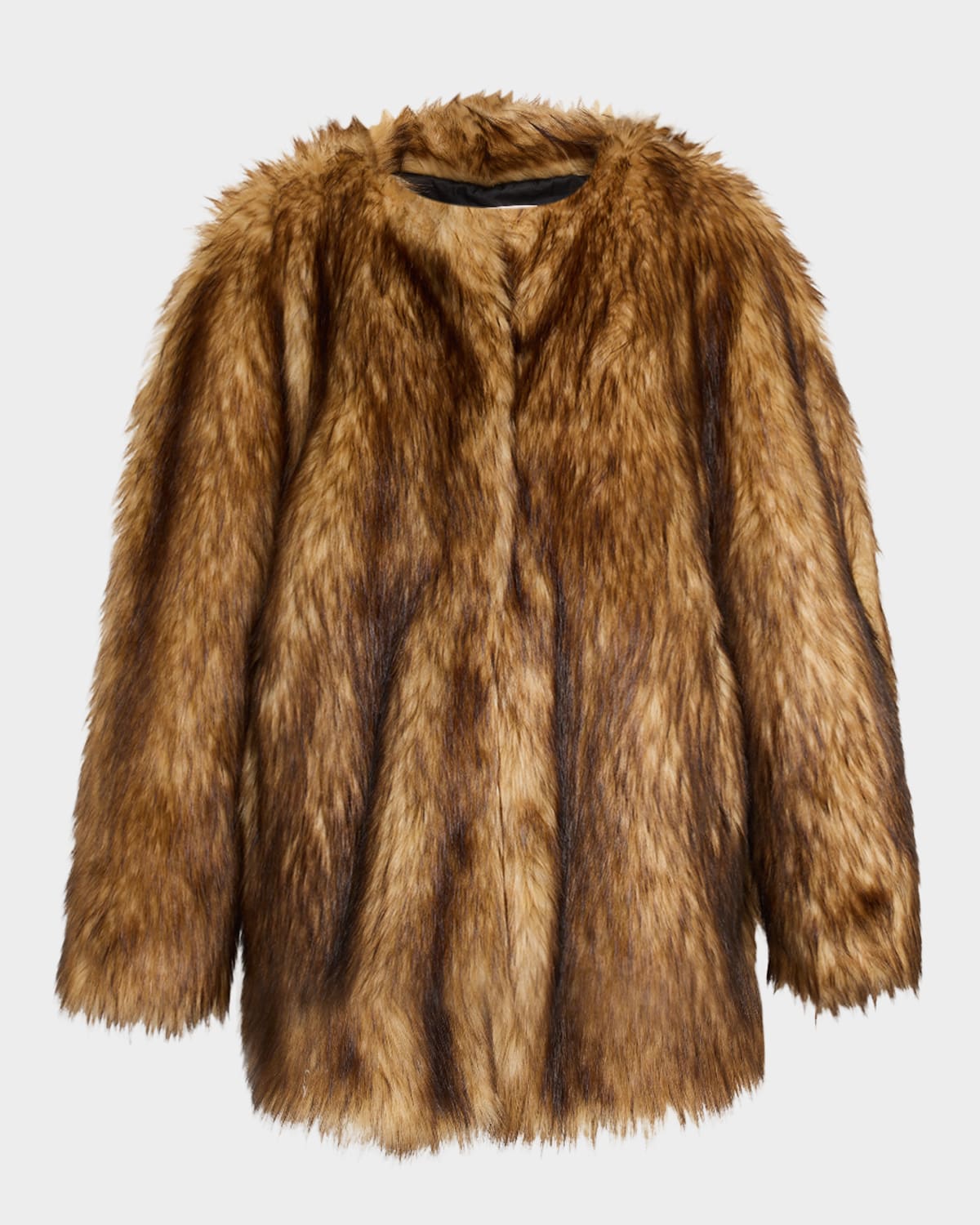 A.l.c Bria Faux Fur Top Coat In Multi