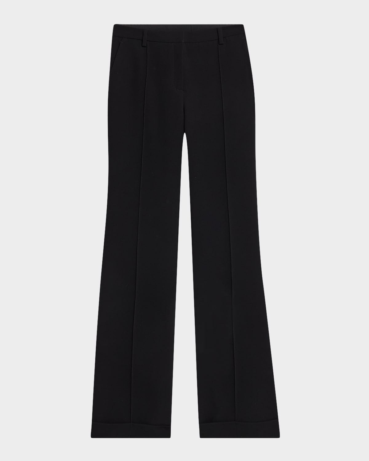 A.l.c Max Cuffed Straight-leg Pants In Black