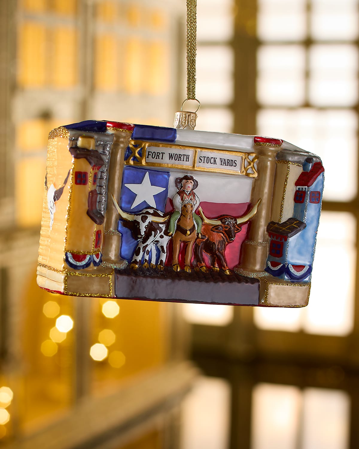 Joy To The World Collectibles Nm Fort Worth Christmas Ornament In Multi