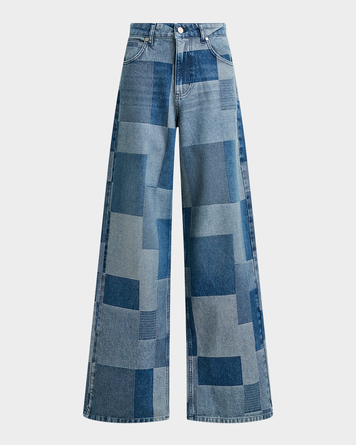 Essentiel Antwerp Patchwork Straight-Leg Jeans