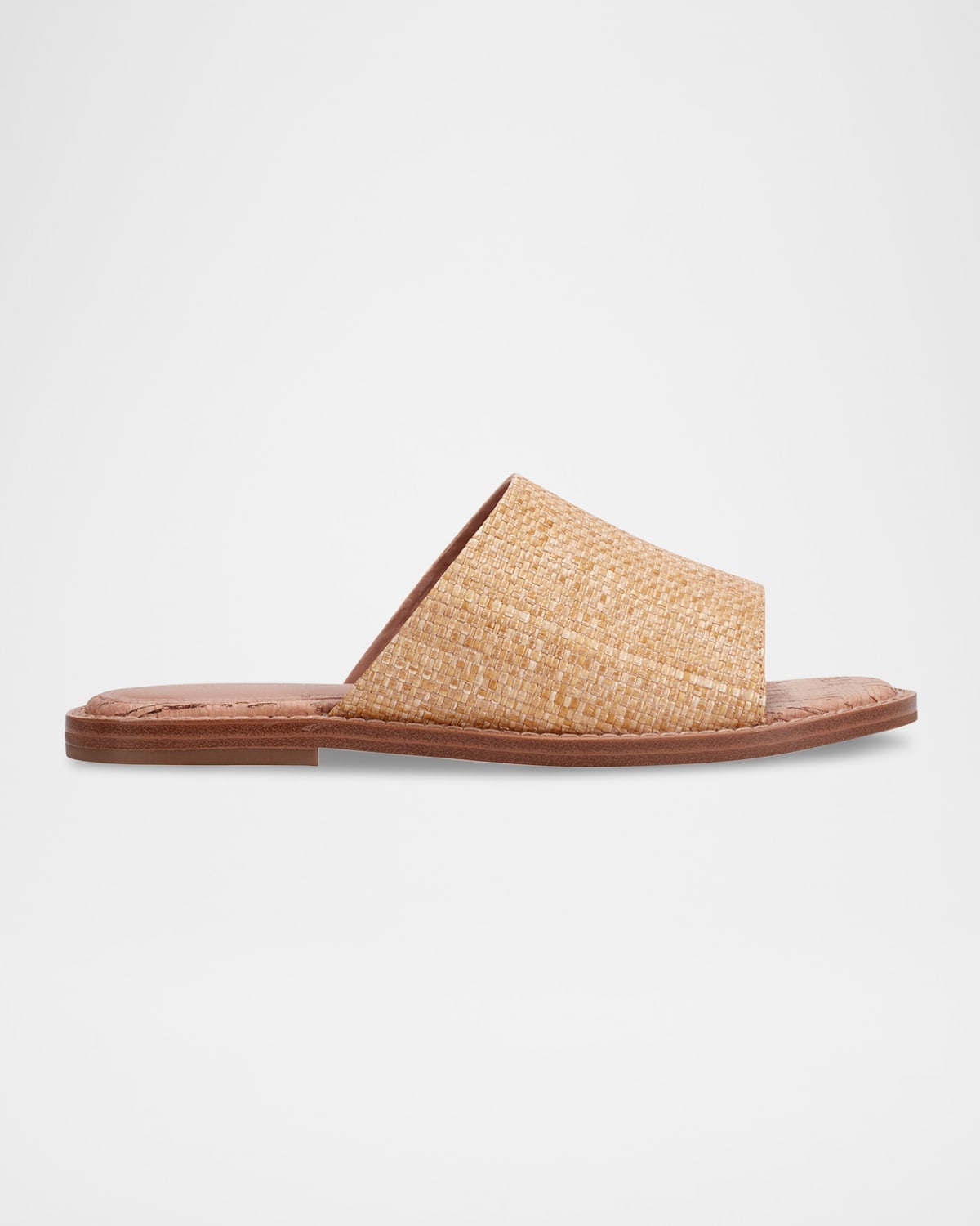 Marc Fisher Ltd Grayce Woven Raffia And Leather Sandals