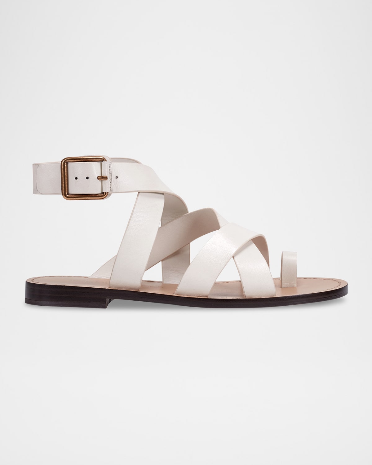 Marc Fisher LTD Lollie Flat Leather Sandals