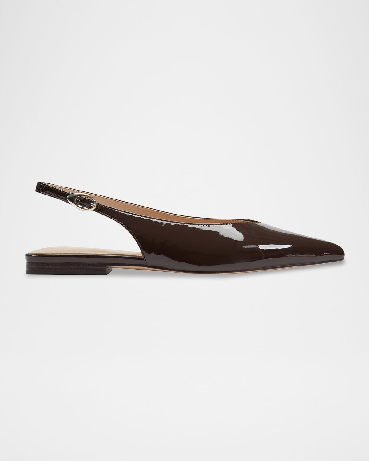 Gabra Patent Leather Slingback Flats