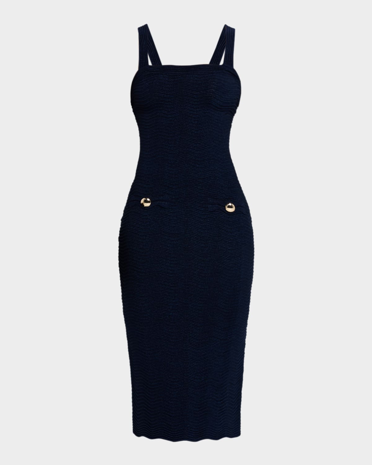 Retroféte Kins Sparkly Knit Midi Dress