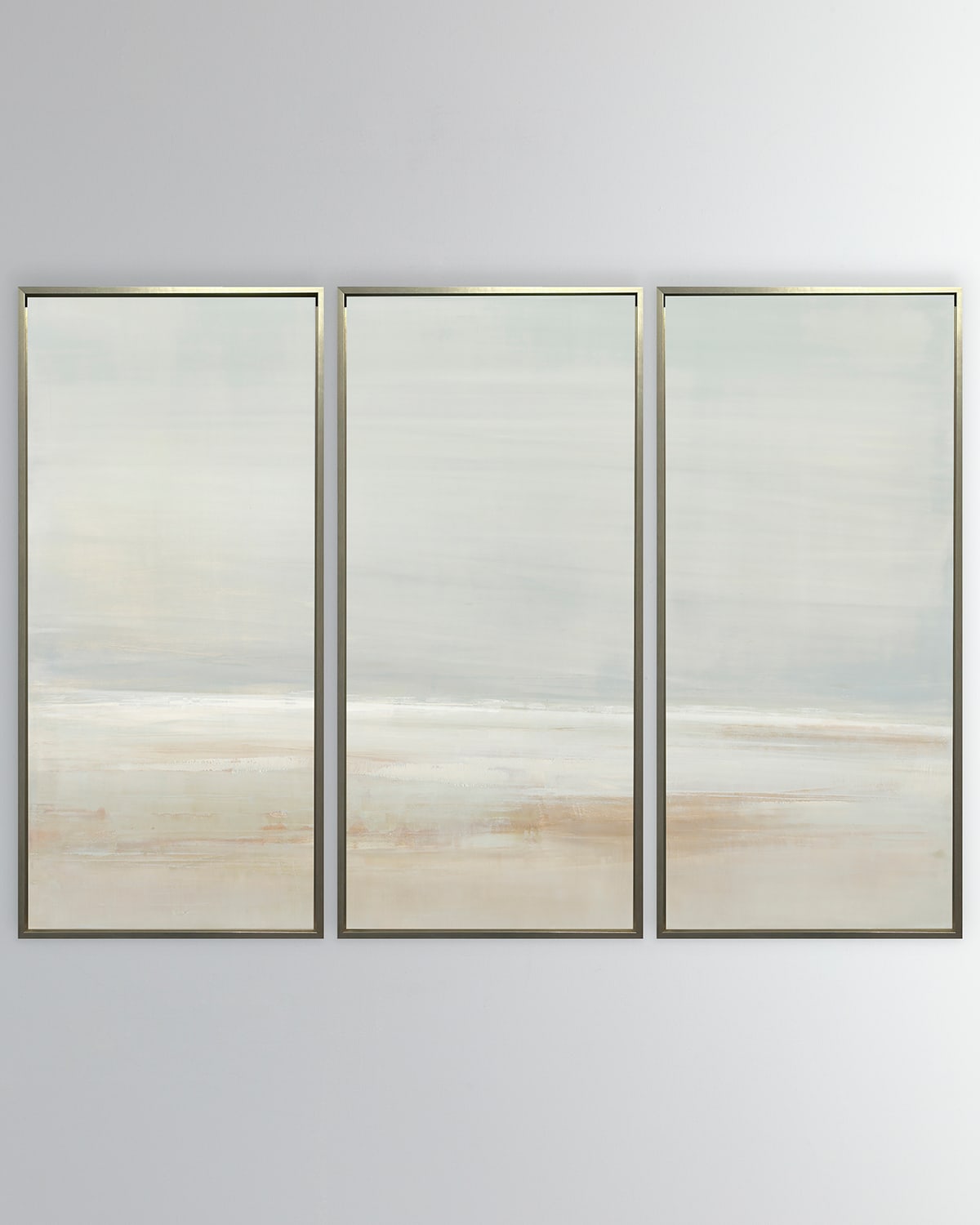 Benson-cobb Studios Fading Sands Giclee Triptych On Canvas By Carol Benson-cobb
