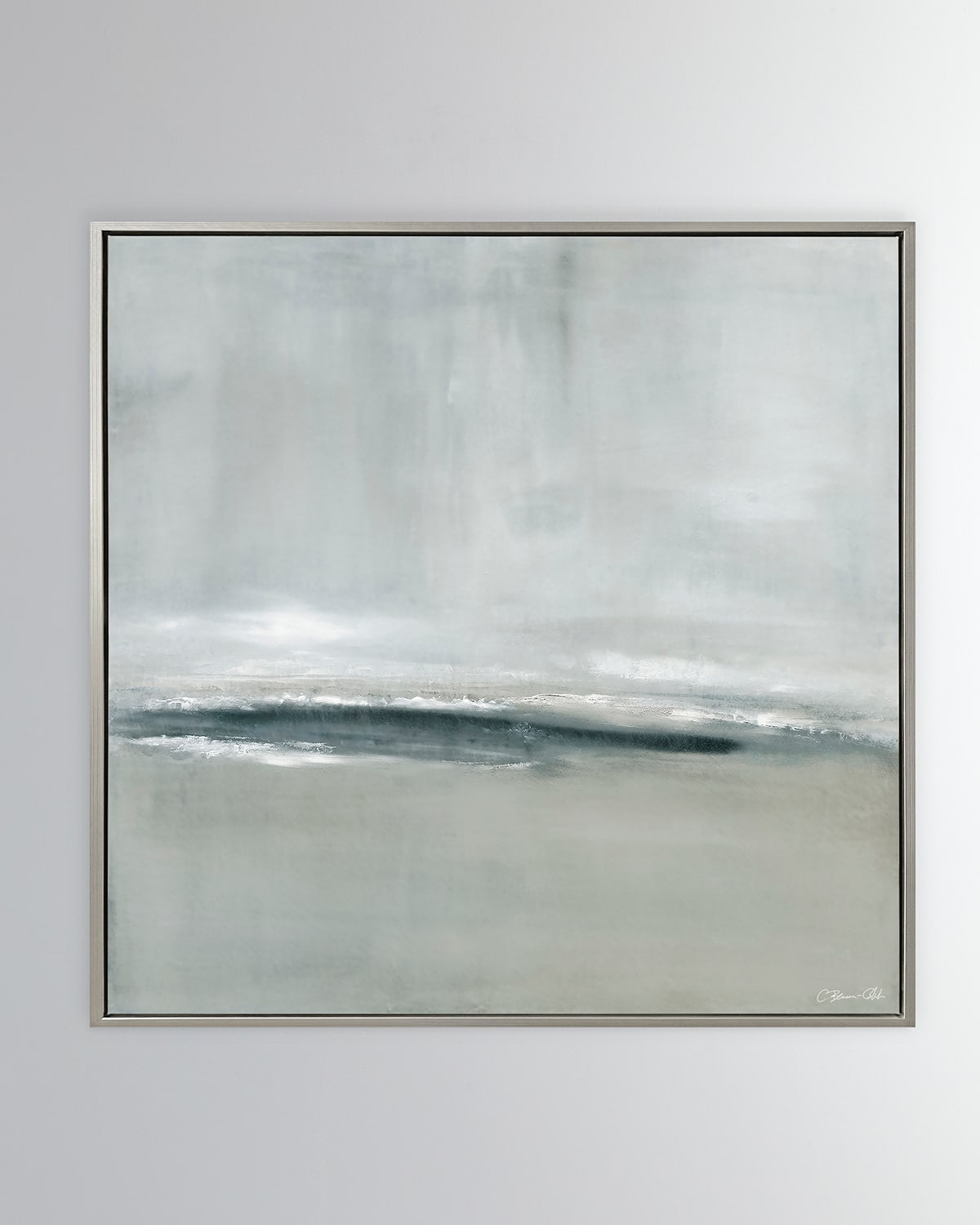 Benson-cobb Studios Rising Tides Hand-embellished Giclee On Canvas By Carol Benson-cobb, 37.5" Square