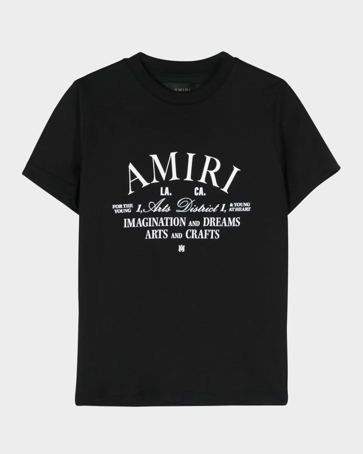 Amiri Short-sleeved T-shirt In Black