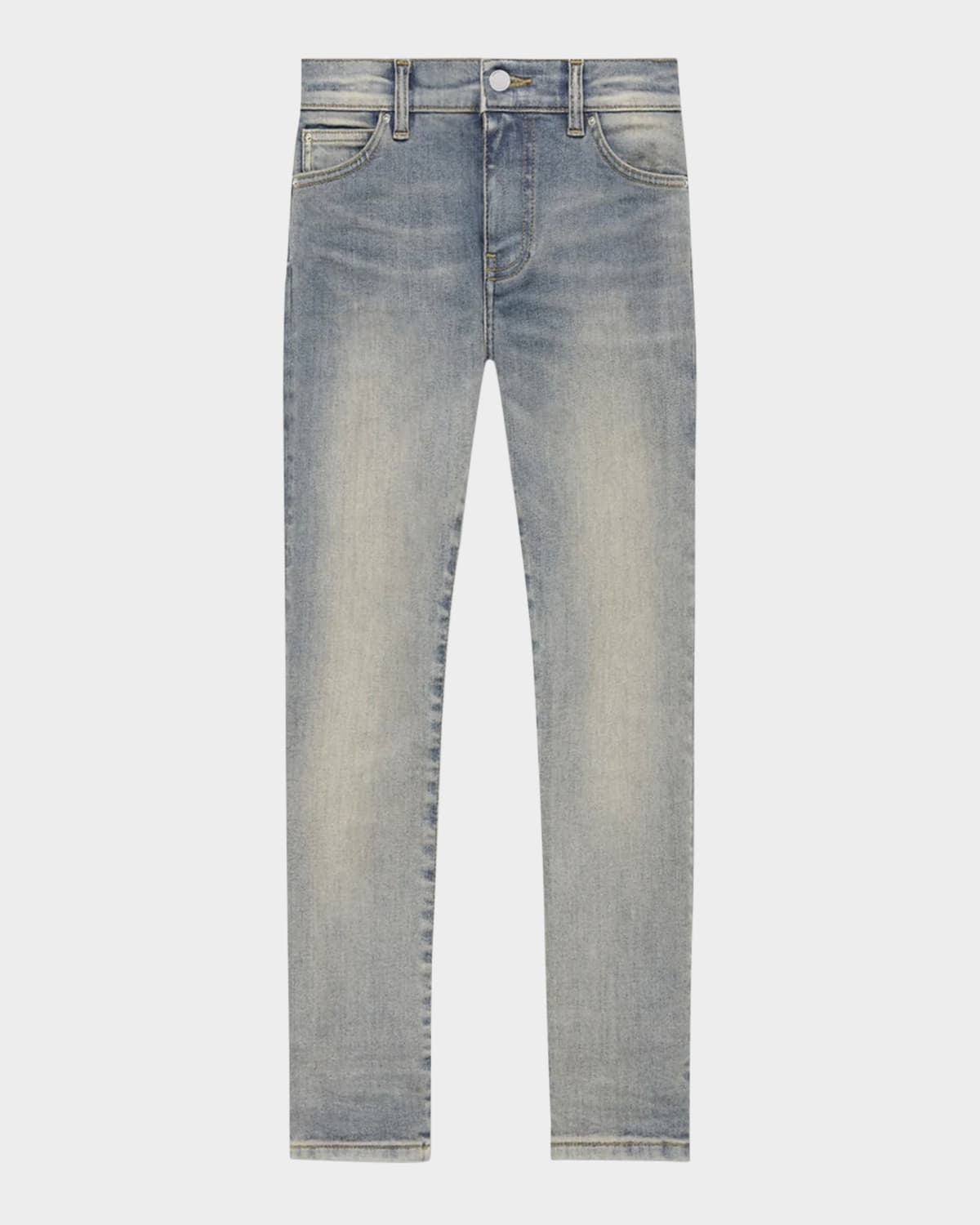 Amiri Boy's Stack Light Wash Jeans In Multi