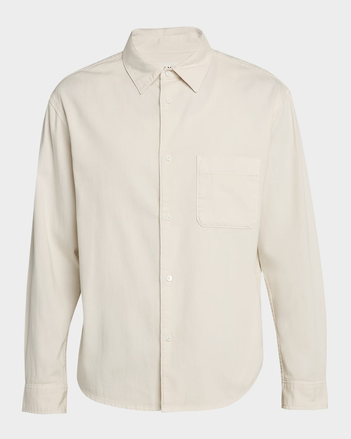 Frame Men's Cotton Waffle Texture Button-down Shirt In Neutral