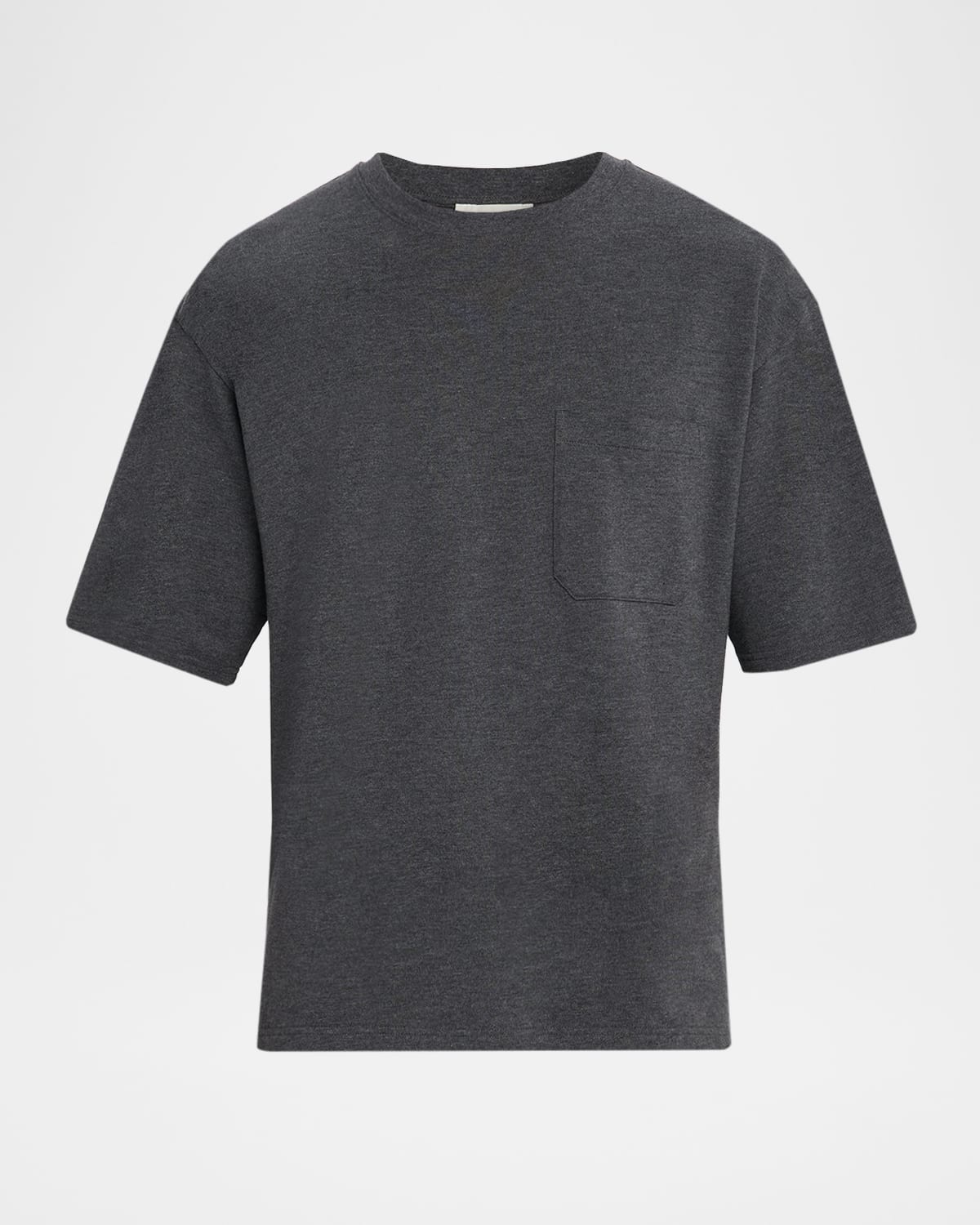 Frame Men's Pique Relaxed-fit Pocket T-shirt In Gray